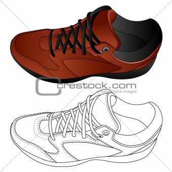 The image of sport shoes.