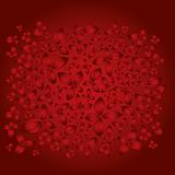 red flowers texture background