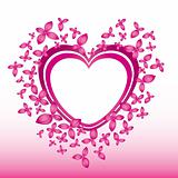 valentine pink love illustration