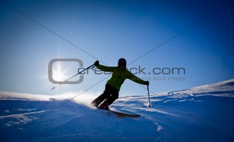 Freeride skier