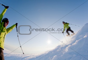 Freeride skier
