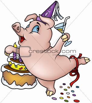 Dancing Pig - Happy Birthday