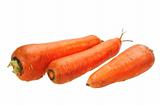 Three orange carrots.