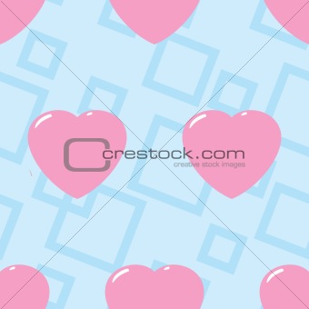 Valentine's day abstract seamless background.