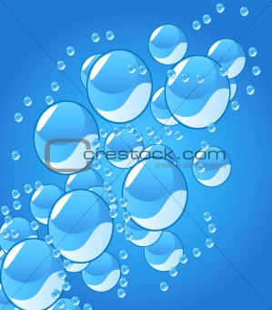 beautiful water drops decoration