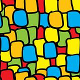 Multicolor tiles abstract seamless background.