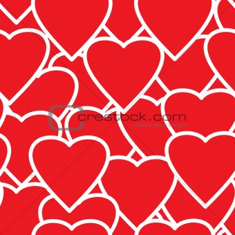 Valentine's day abstract seamless background.