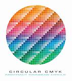 CMYK colours palette for Abstract Background