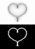 Barbwire heart with clipping path (love, valentine day series)