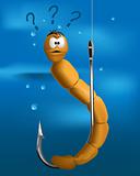 worm on the hook