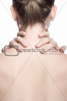 closeup shot of neck and shoulder