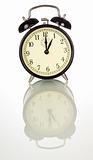 Vintage alarm clock - isolated