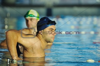 swimming race winner