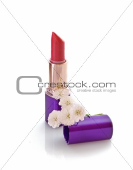 lipstick and flower