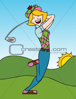 Female Golf Player