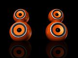 orange speaker balls