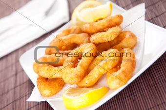  tasty fried calamari