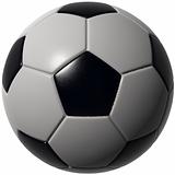 Soccer ball isolated with stunning details