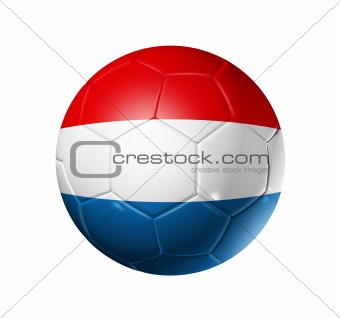 Soccer football ball with Netherlands flag