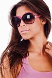 attractive young woman wearing sunglasses