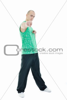 man fitness isolated