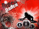 Grunge style DJ Disco Flyer Background