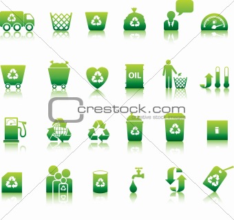 Eco icon set