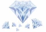 blue diamonds, vector