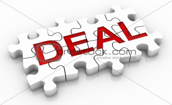 Jigsaw Puzzle Deal Word