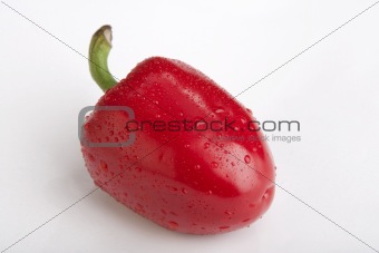 Red pepper isolated on white