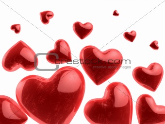 beautiful valentine`s hearts