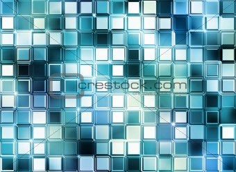 glass mosaic cubes