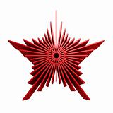 isolated symbolic red star