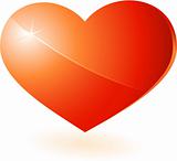 Red orange heart