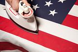 Ironing Out the Wrinkles in the American Flag - Conceptual.