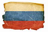 Russia Flag old, isolated on white background