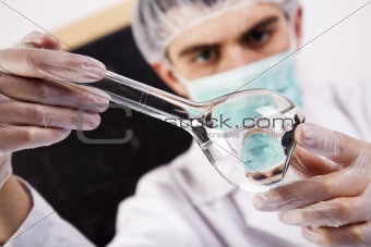Scientist in laboratory