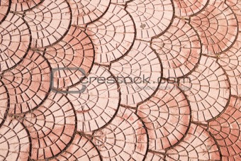 brown pattern tiles