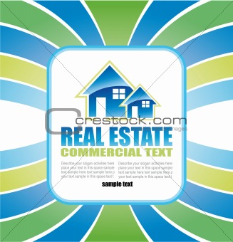 Real Estate Background for Brochure of flyers
