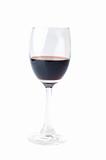 isolated red wine glass 
