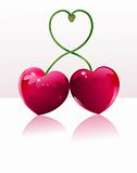 Cherry love place card