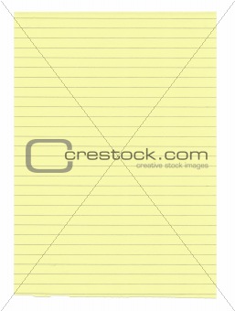 XXXL size yellow lined paper
