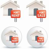For sale and rent symbol