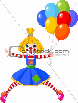 Funny Clown Girl