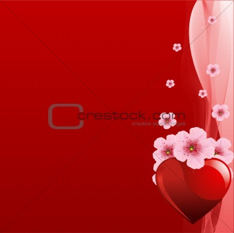 Red Valentine's day background