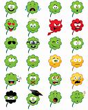 Clover-shaped emoticons