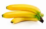 fresh banana fruits isolated