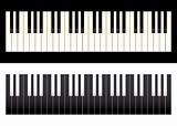 Piano keyboard contrast
