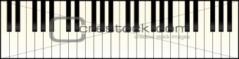 piano keyboard long