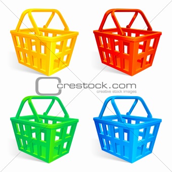 Shopping baskets.